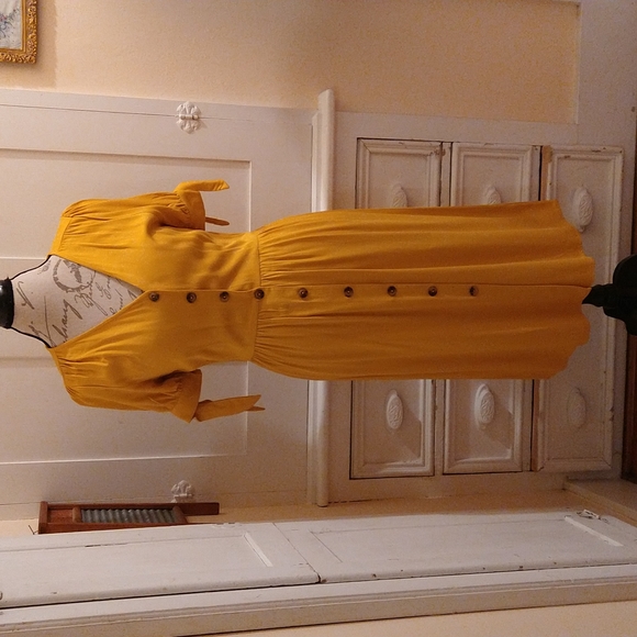 One Love Clothing Co. Dresses & Skirts - One Love Clothing mustard dress Sz S